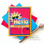 Simon Says Clear Stamps Hello 1065ssc Cheering for You Hello Card