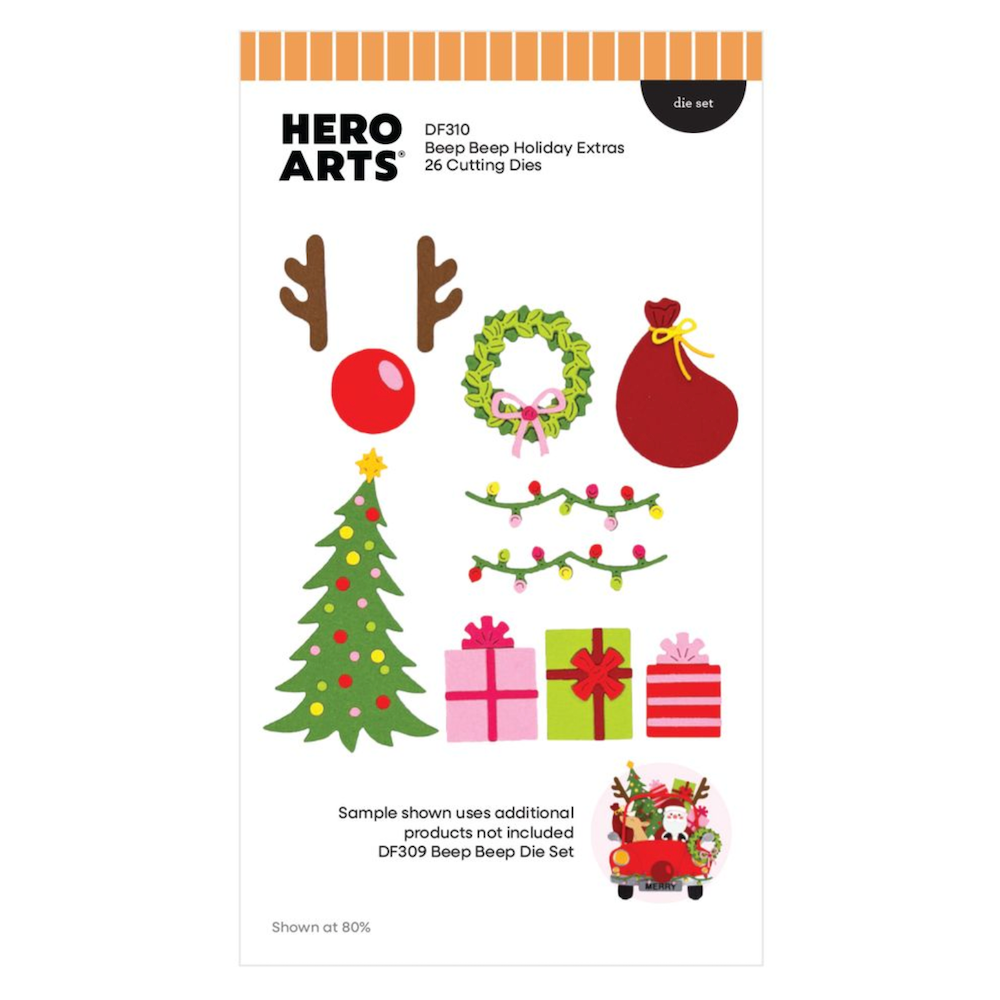 Hero Arts Beep Beep Holiday Extras Die Set df310