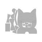 Hero Arts Big Mouth Cat Die Set df324 product metal