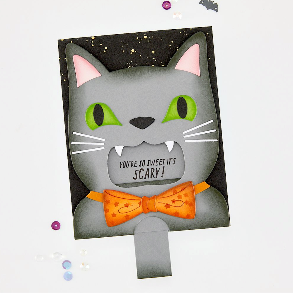 Hero Arts Big Mouth Cat Die Set df324 so sweet it's scary