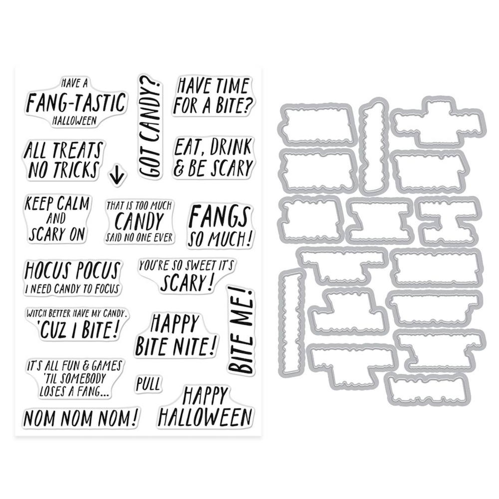 Hero Arts Bite Nite Clear Stamp and Die Set dc373 product