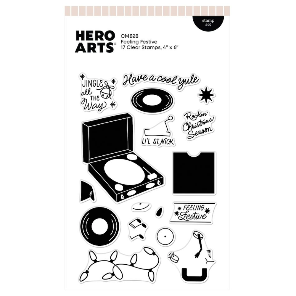 Hero Arts Feeling Festive Clear Stamp Set cm828