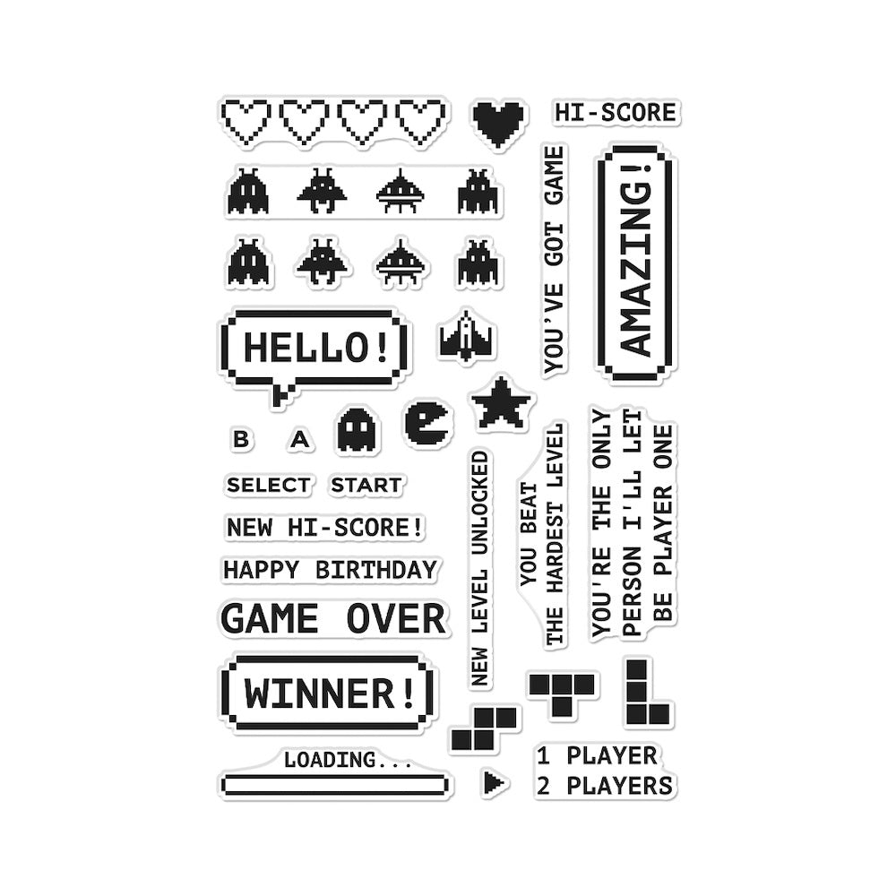 Hero Arts Retro Game Clear Stamp Set cm781 product