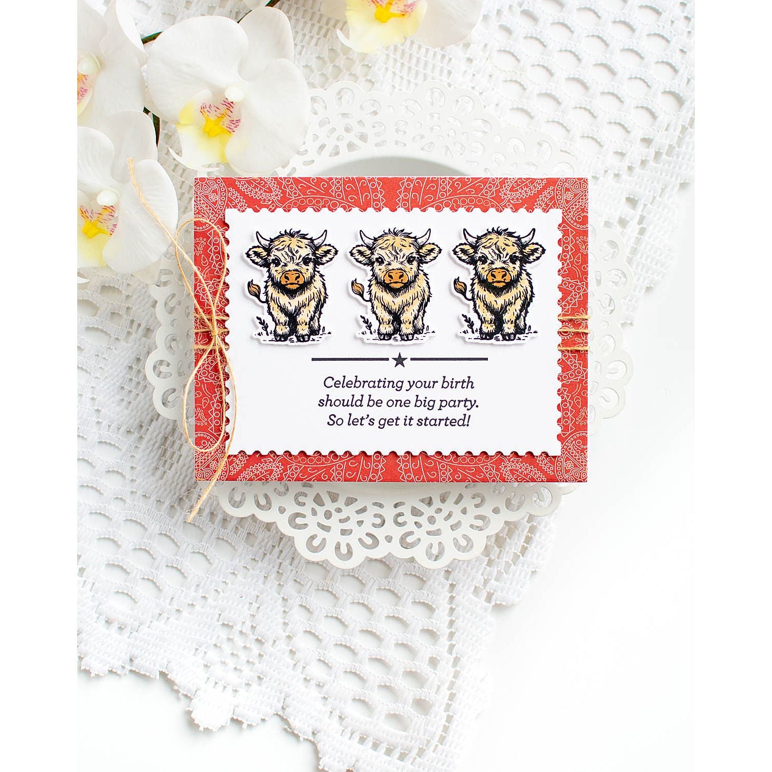 Simon Says Stamps and Dies Highland Cows set1053hc STAMPtember Birthday Card | color-code:ALT02