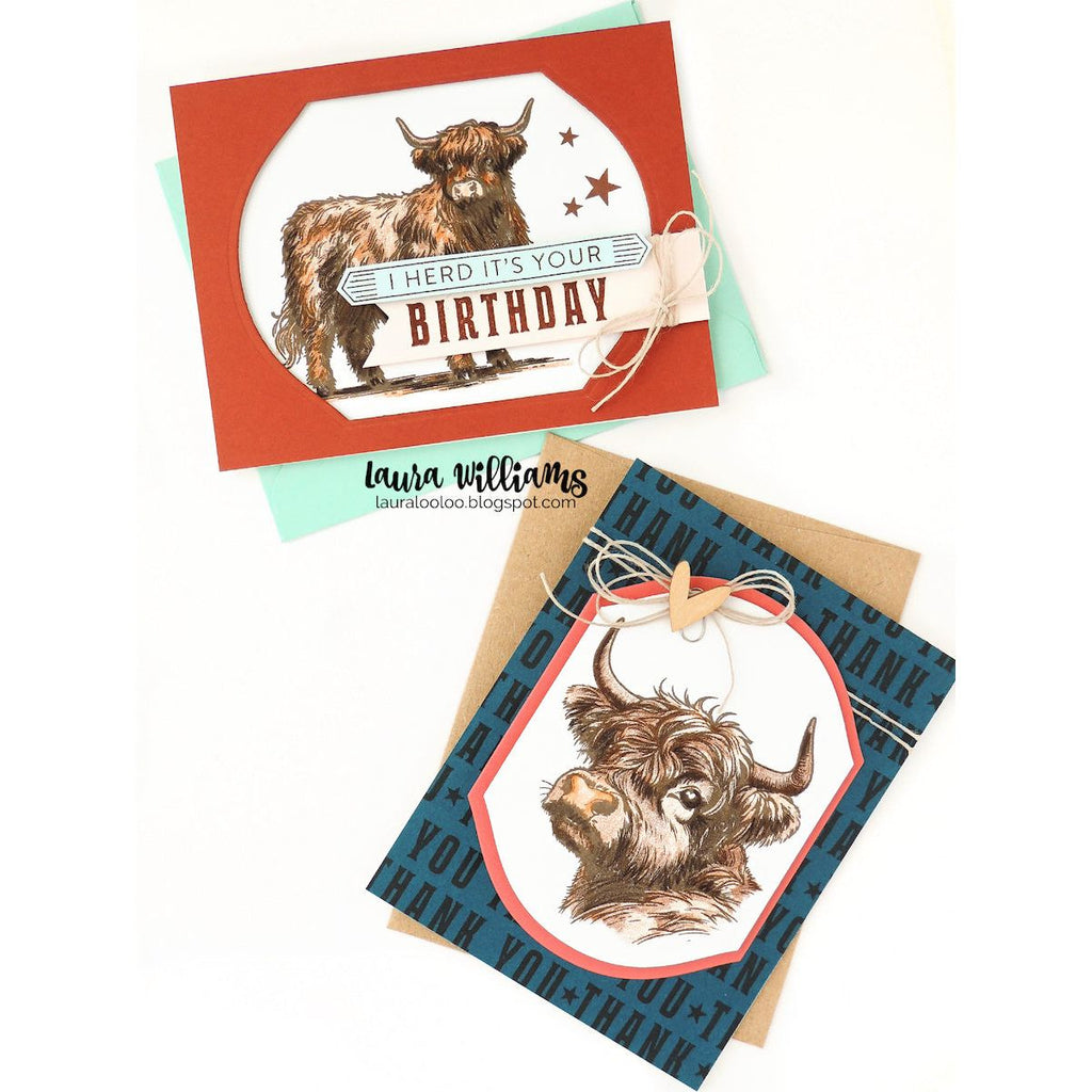 Simon Says Stamps and Dies Highland Cows set1053hc STAMPtember Cow Cards | color-code:ALT03