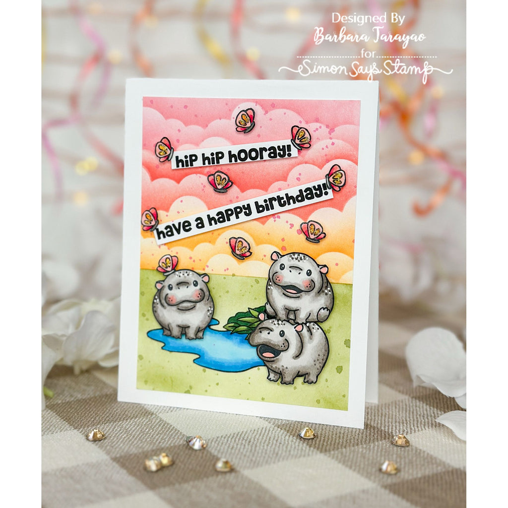 Simon Says Stamps and Dies Hip Hip Hooray set929hh Favorite Things Birthday Card