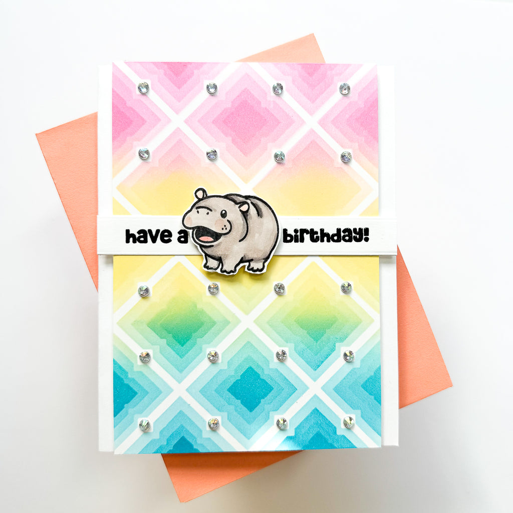 Simon Says Stamps and Dies Hip Hip Hooray set929hh Favorite Things Birthday Card