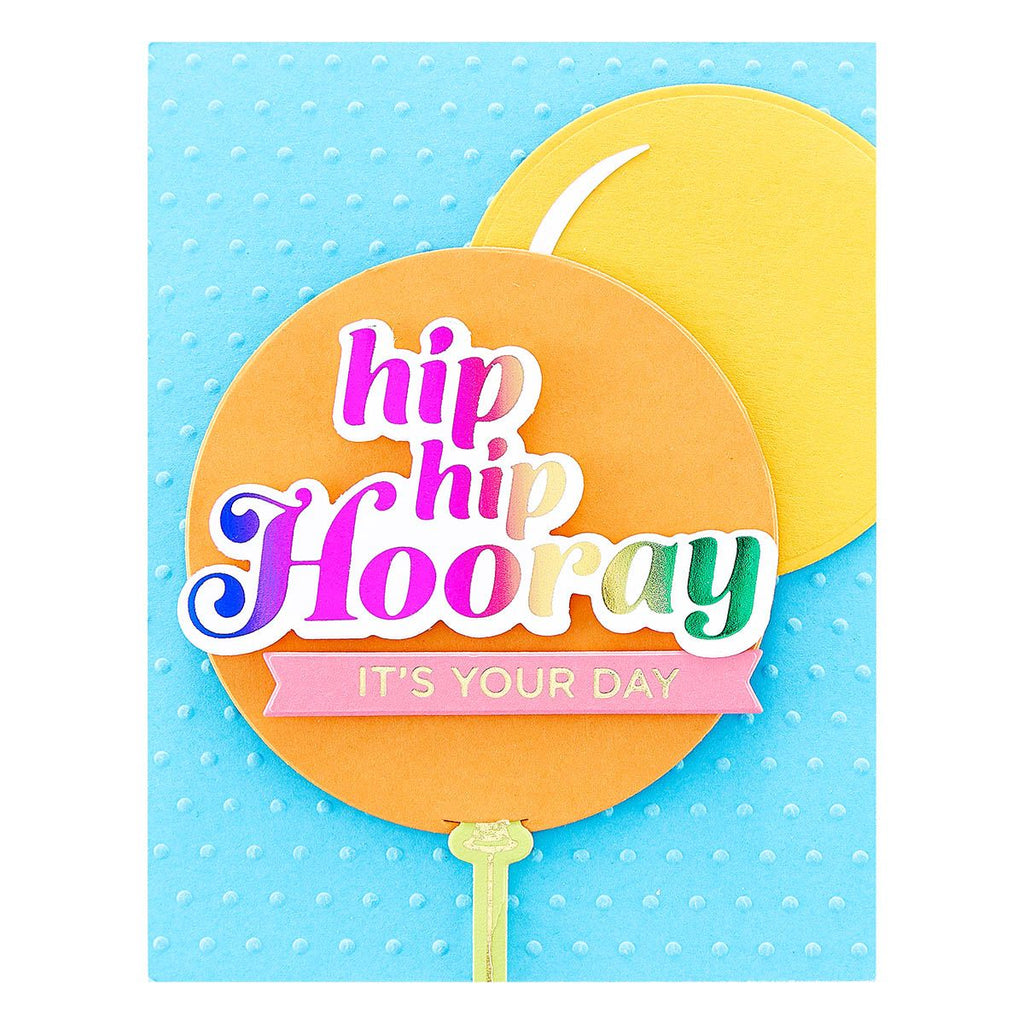SES-051 Spellbinders Tiny Dots Embossing Folder Hooray