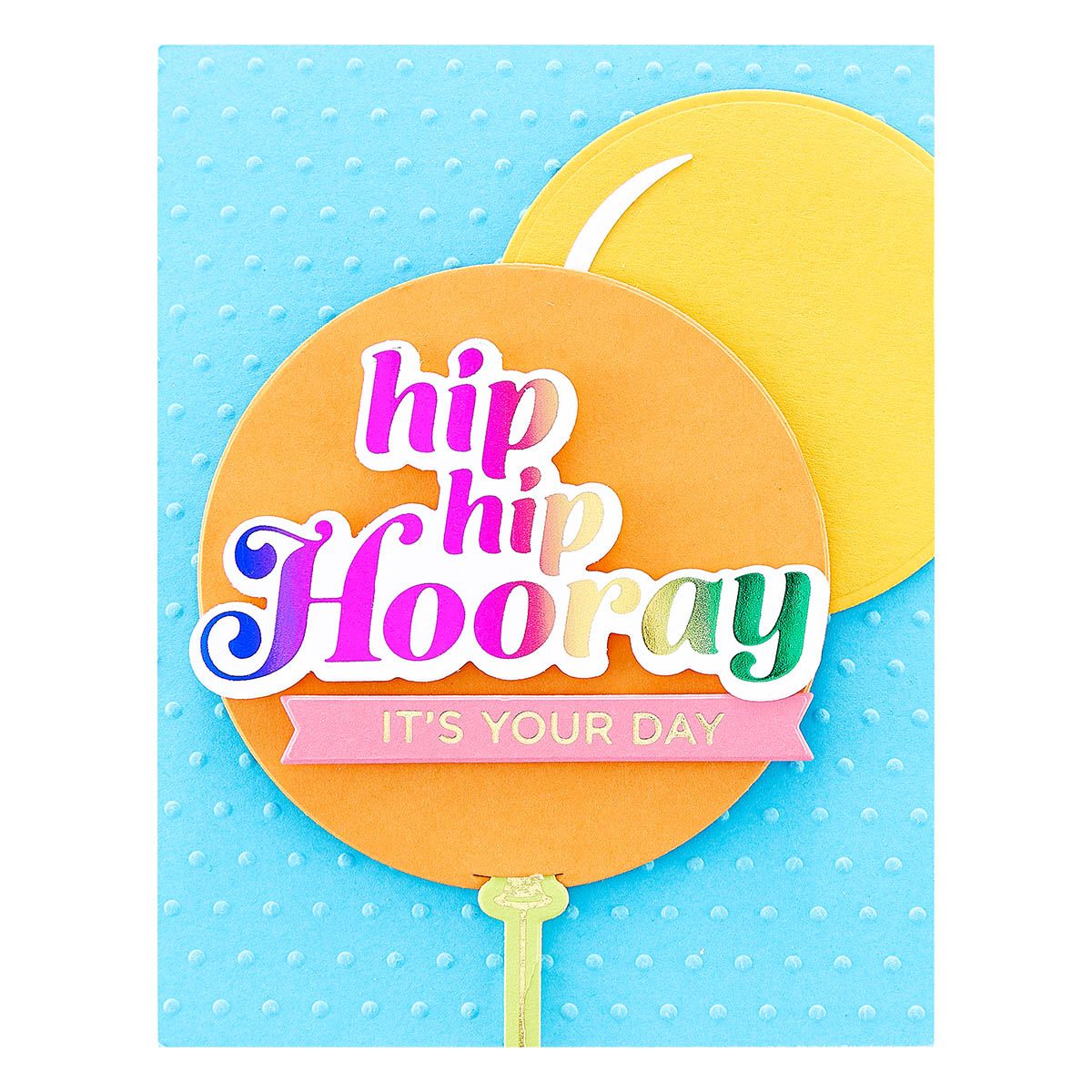 SES-051 Spellbinders Tiny Dots Embossing Folder Hooray