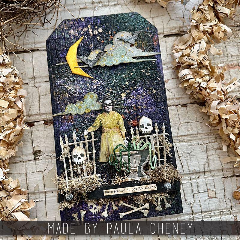 Tim Holtz Sizzix Graveyard Colorize Thinlits Dies 666383 cloudy night