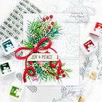 Simon Says Stamp Ho Ho Holiday Greens Wafer Dies s1062 Sugar and Spice Christmas Card | color-code:ALT03