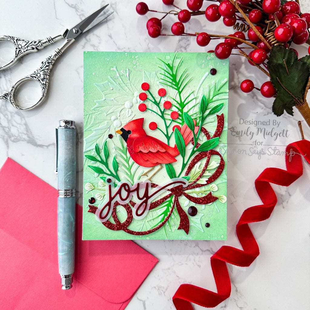 Simon Says Stamp Ho Ho Holiday Greens Wafer Dies s1062 Sugar and Spice Christmas Card | color-code:ALT07