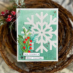 Simon Says Stamp Ho Ho Holiday Greens Wafer Dies s1062 Sugar and Spice Christmas Card