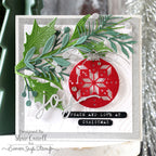 Simon Says Stamp Ho Ho Holiday Greens Wafer Dies s1062 Sugar and Spice Christmas Card | color-code:ALT05