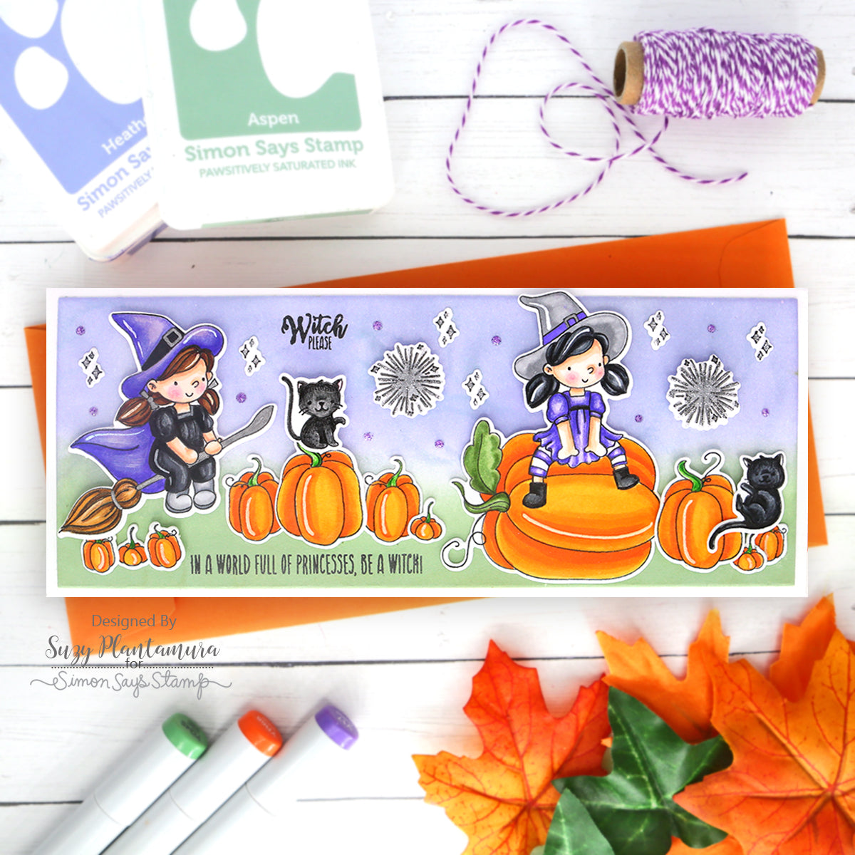 Simon Says Stamp Hocus Pocus Wafer Dies sssd112856c Stamptember Halloween Card | color-code:ALT01