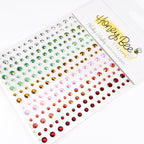 Honey Bee Holiday Wishes Gem Stickers hbgs-045 Detailed Angled Product View