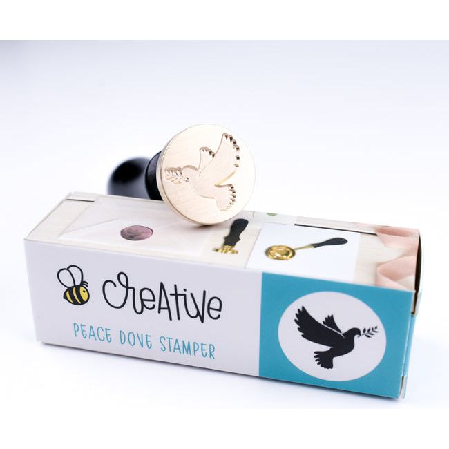 Honey Bee Peace Dove Wax Stamper hbtl-ws-dove Detailed Stamp View