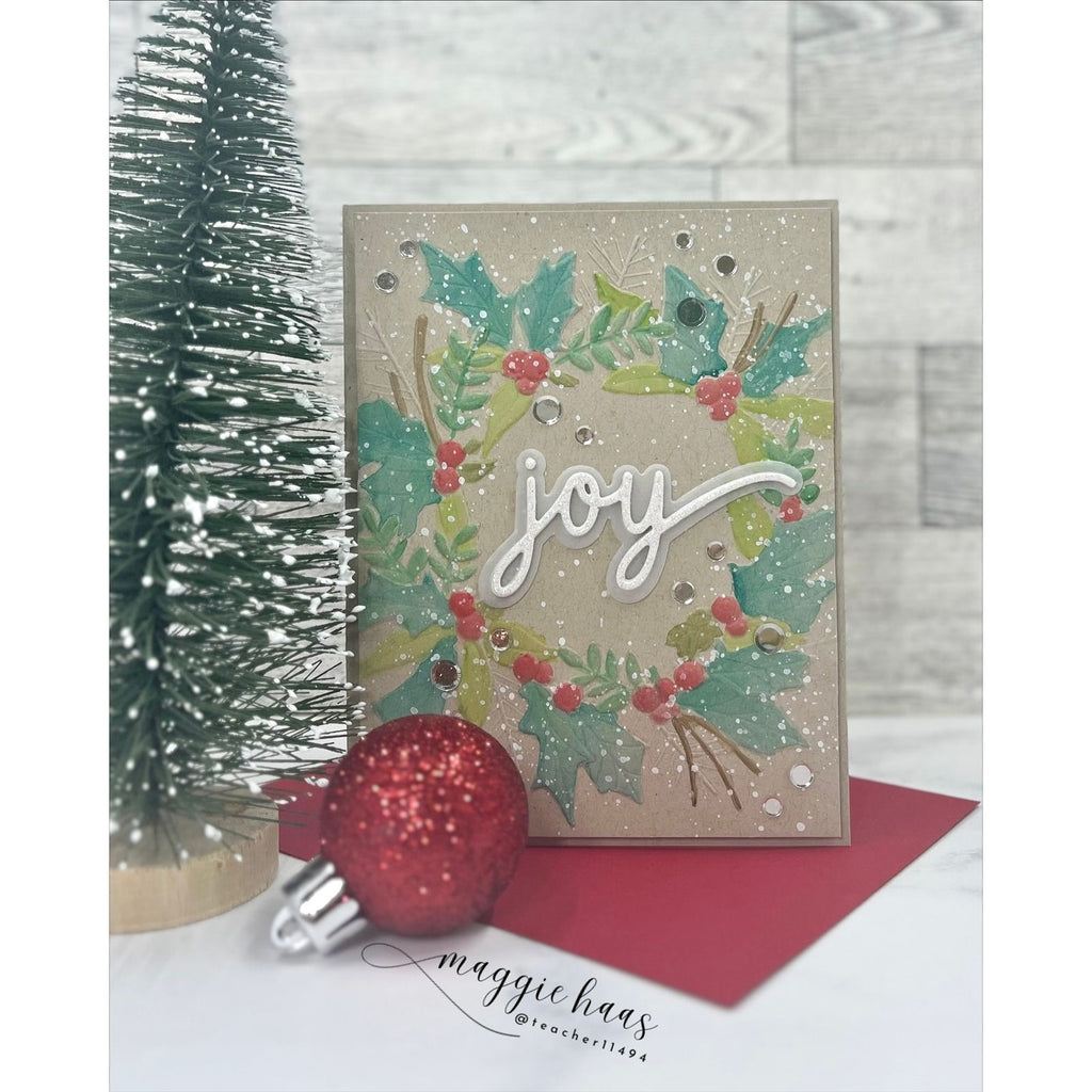CZ Design Holiday Duo Wafer Dies czd264 Sugar and Spice Joy Card