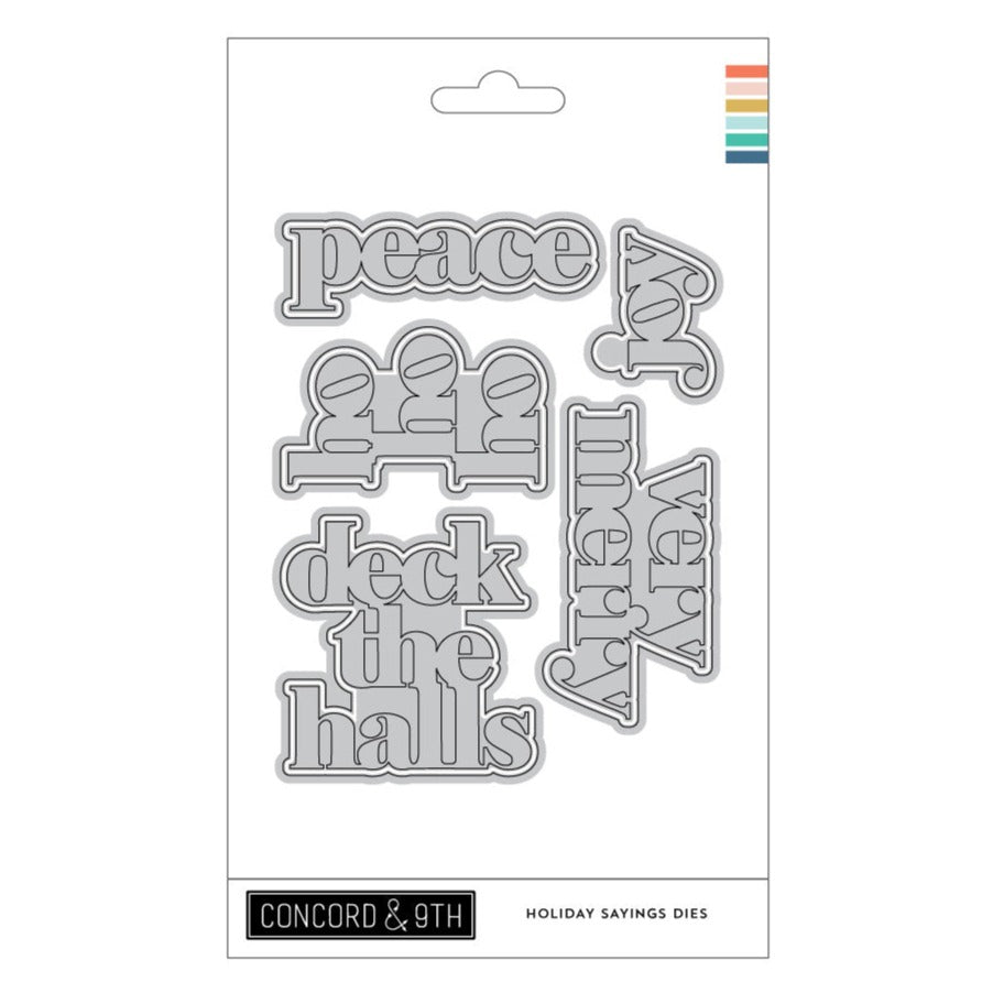 Concord & 9th Holiday Sayings Die Set 11886