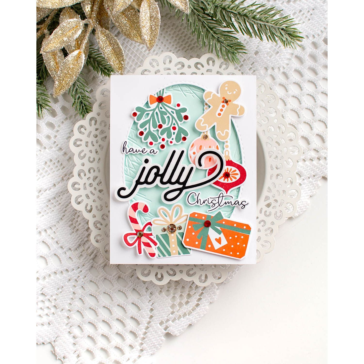 CZ Design Holiday Trio 1 Wafer Dies czd281 And Everything Nice Christmas Card | color-code:ALT01