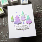 CZ Design Clear Stamps Holiday Typewriter cz382c Stamptember Christmas Card