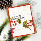 CZ Design Clear Stamps Holiday Typewriter cz382c Stamptember Christmas Card