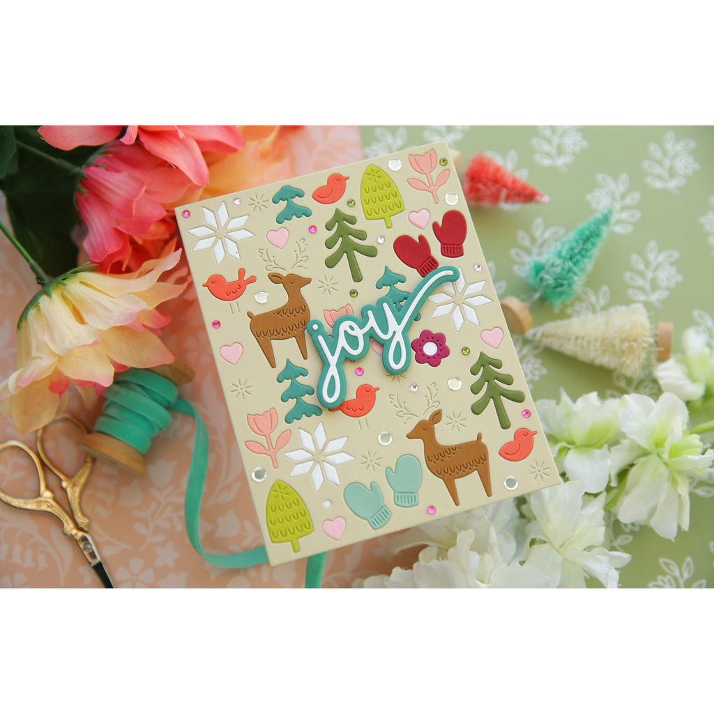 CZ Design Holiday Duo Wafer Dies czd264 Sugar and Spice Joy Card | color-code:ALT05