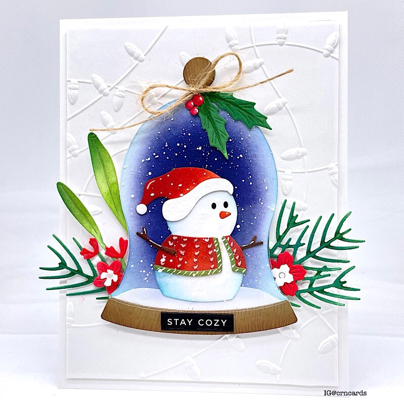 Simon Says Stamp Holiday Greenery Wafer Dies s947 Sweet Wishes Christmas Card