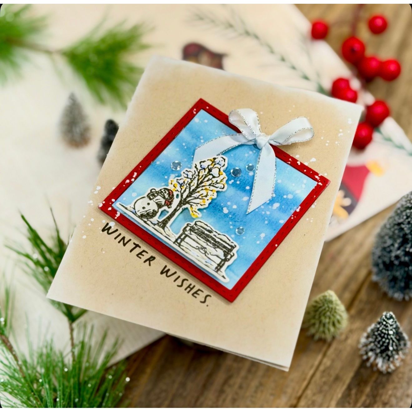 Simon Says Stamp Holiday Sketchbook Wafer Dies 456sss Christmas Card