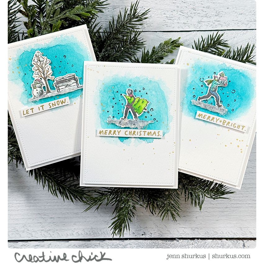 Simon Says Stamp Holiday Sketchbook Wafer Dies 456sss Christmas Cards