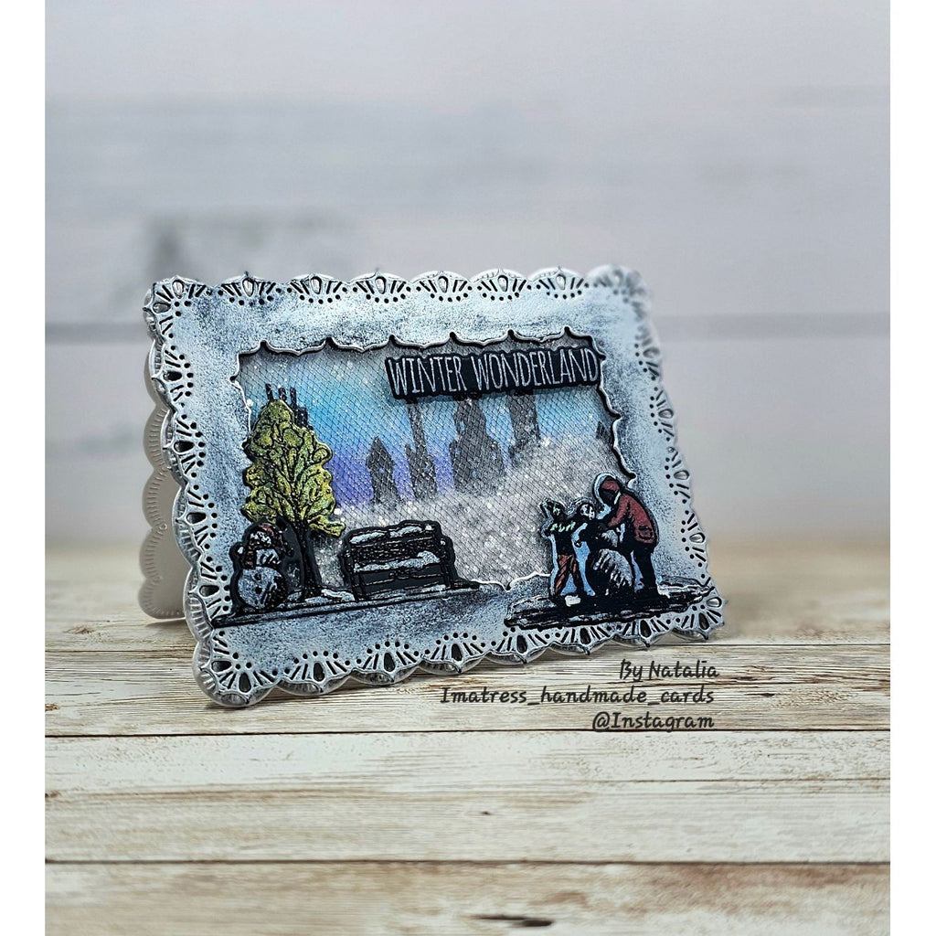 Tim Holtz Holiday Sketchbook Stamps with Simon Says Stamp Dies Bundle setho25 Christmas Card