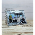 Tim Holtz Holiday Sketchbook Stamps with Simon Says Stamp Dies Bundle setho25 Christmas Card