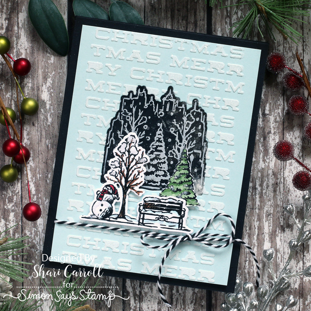 Simon Says Stamp Holiday Sketchbook Wafer Dies 456sss Christmas Card