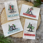 Tim Holtz Holiday Sketchbook Stamps with Simon Says Stamp Dies Bundle setho25 Christmas Cards