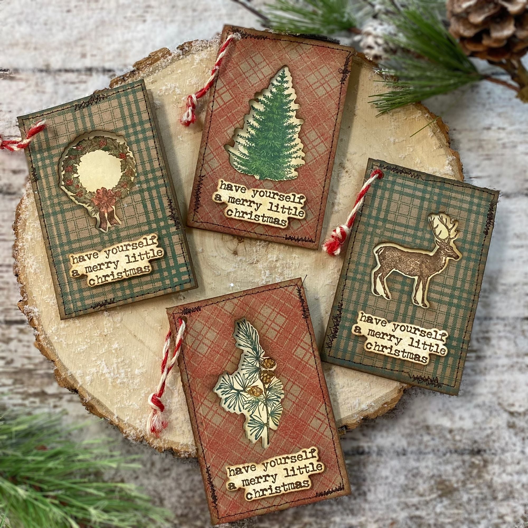 Simon Says Stamp Holiday Things Wafer Dies 441sss Christmas Tags