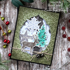 Tim Holtz Holiday Things Stamps with Simon Says Stamp Dies Bundle setht25 Christmas Card