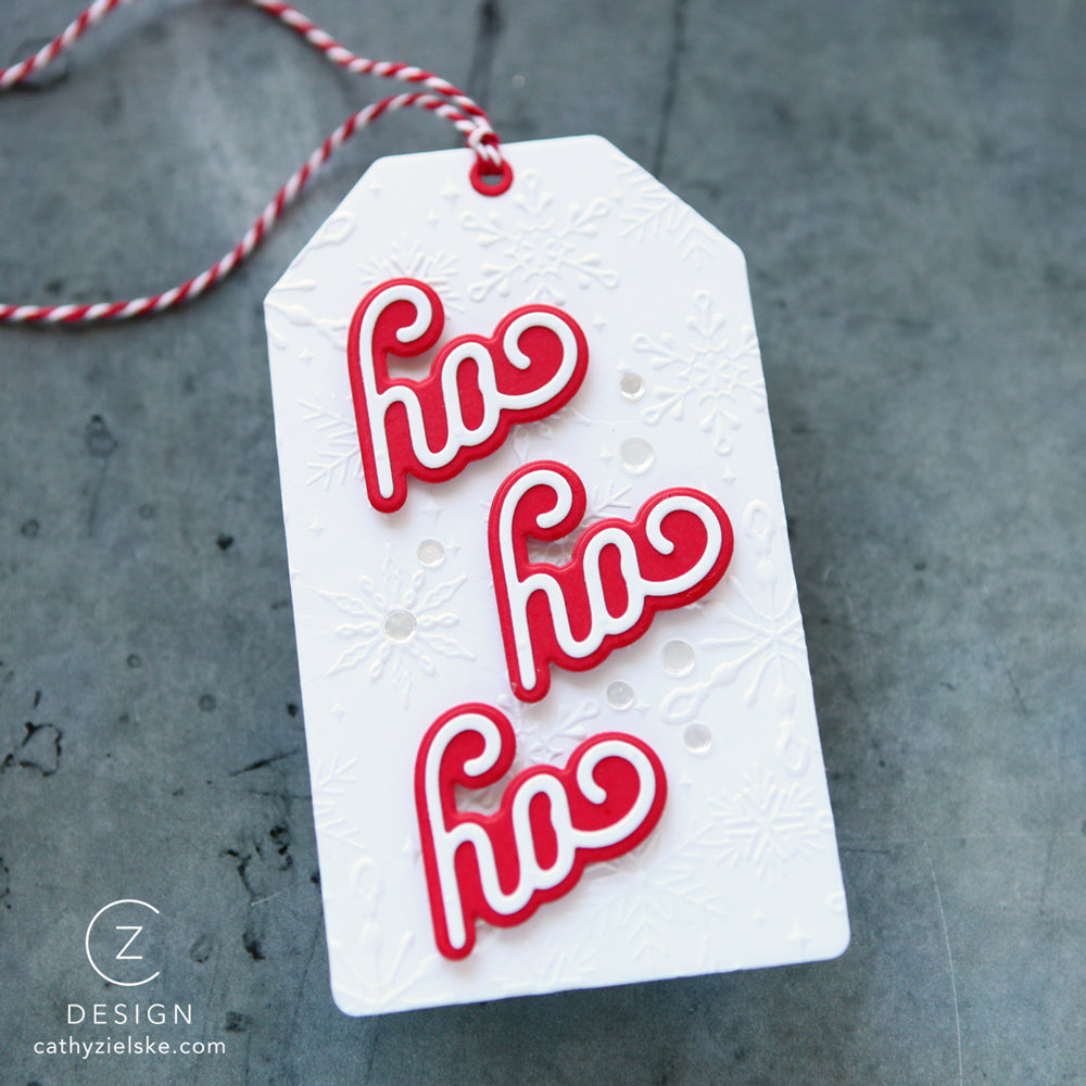 CZ Design Holiday Trio 1 Wafer Dies czd281 And Everything Nice Christmas Tag | color-code:ALT02
