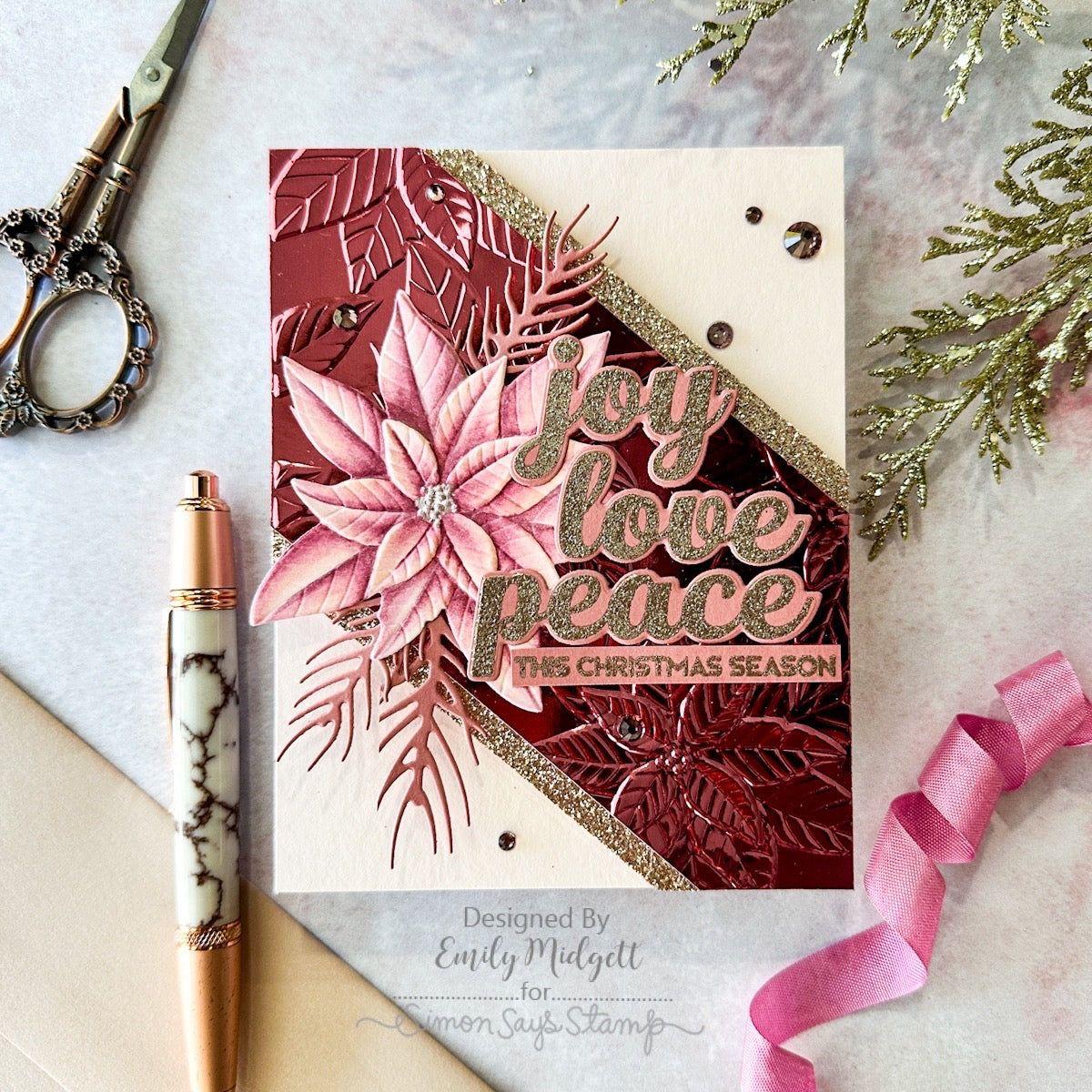 Simon Says Clear Stamps Holiday Messages 3100msc Sweet Wishes Christmas Card | color-code:ALT02