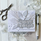 Simon Says Stamp Embossing Folder Holly And Pine sf340 All The Joy Christmas Card | color-code:ALT05