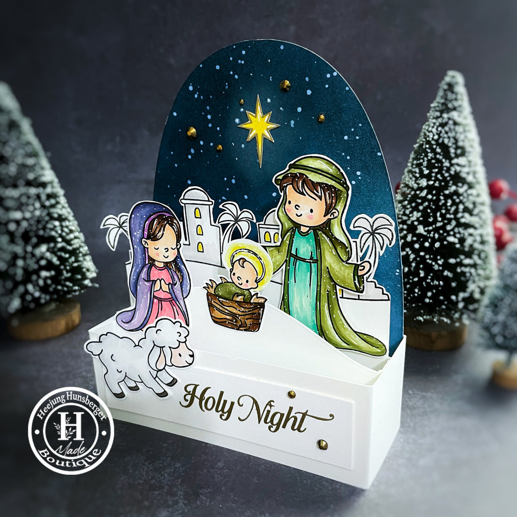 Simon Says Stamps and Dies Holy Night set1090hn And Everything Nice Christmas Card | color-code:ALT04