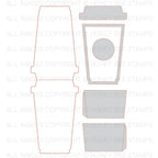 Honey Bee COFFEE CUP CARD Dies HBDS-CC