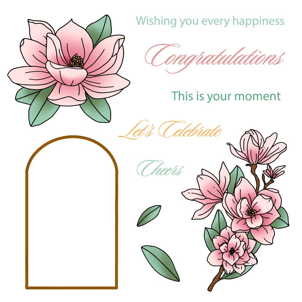 Honey Bee Every Happiness Clear Stamps hbst-685