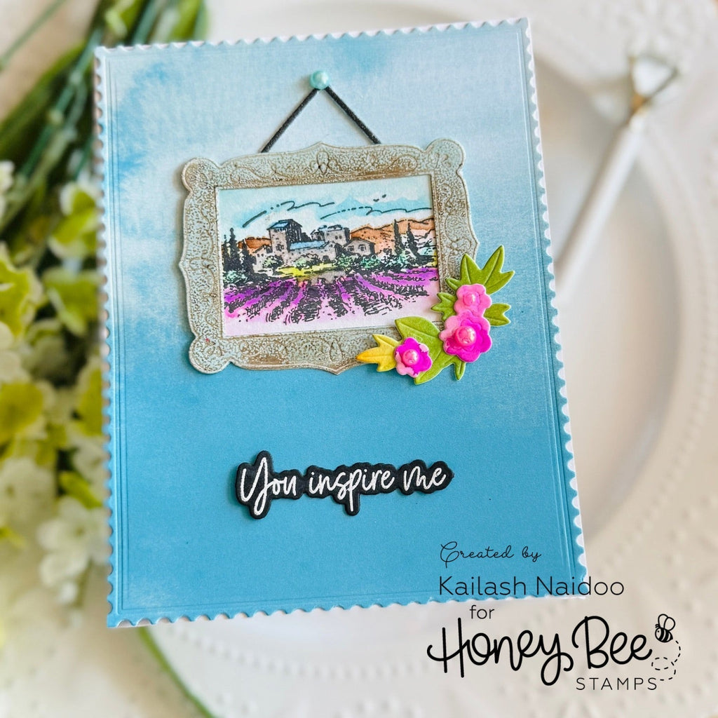 Honey Bee Gallery Wall Fall Dies hbds-666 Picture Frame Card