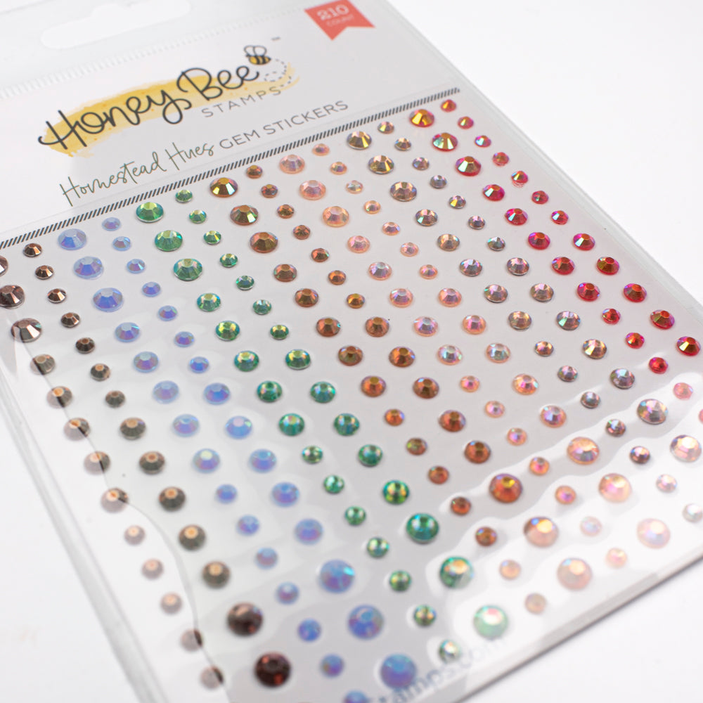 Honey Bee Homestead Hues Gem Stickers hbgs-055