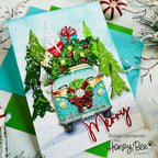 Honey Bee Lovely Layers Beach Bound Holiday Add-On Dies hbds-llbbhld Christmas Vintage Bus Card | color-code:ALT02