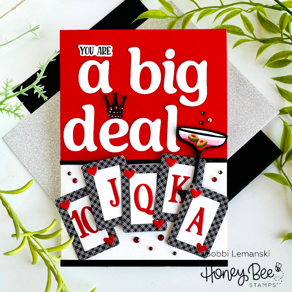 Honey Bee Lovely Layers Roll The Dice Dies hbds-llrolld You Are A Big Deal Card