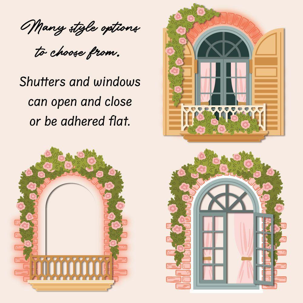 Honey Bee Lovely Layers Window Dies hbds-llwndo