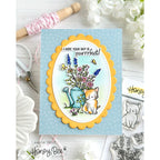 Honey Bee Meow And Furever Clear Stamps hbst-636 Leanne West Card