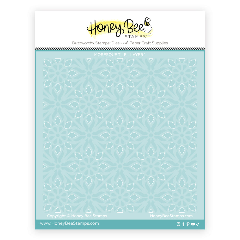 Honey Bee Moresque Stencils hbsl-165