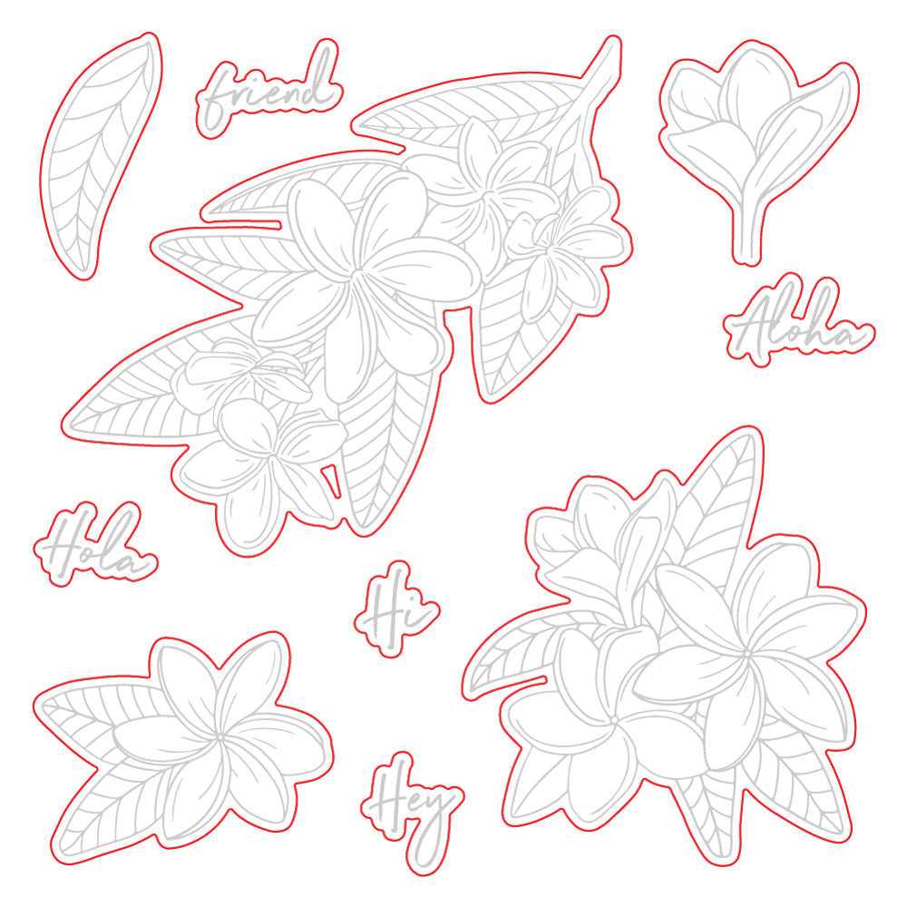 Honey Bee Paradise Plumeria Dies hbds-604